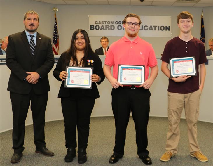 Board recognizes students for achievements